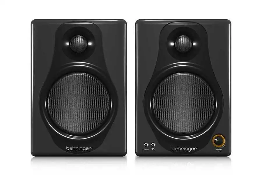Behringer - BEHRINGER MEDIA-40USB High-Resolution,150-Watt Bi-Amped Digital Monitor Speakers with USB Input