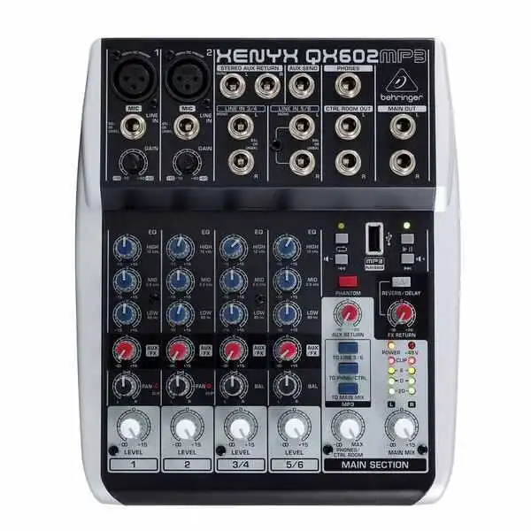 Behringer - BEHRINGER QX602MP3 6 Kanal Mp3'lü Mikser