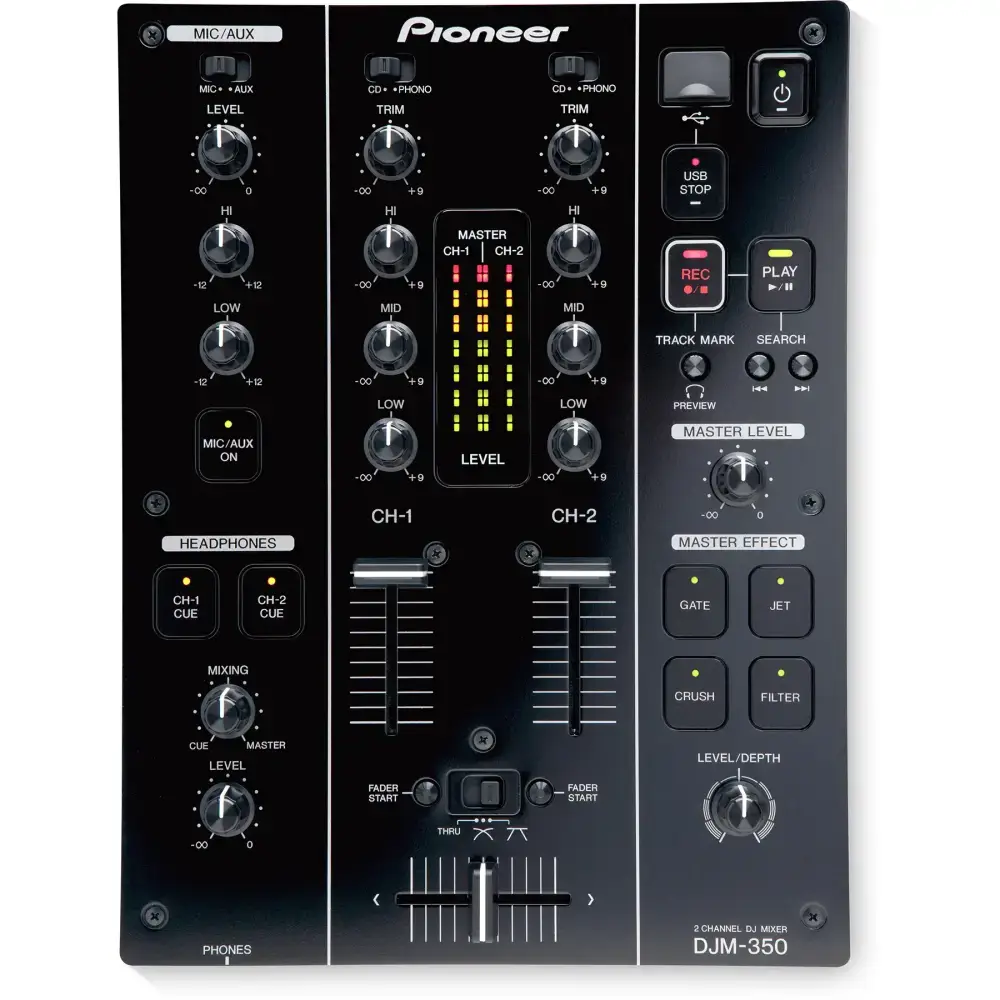 Pioneer DJ - Pioneer DJ DJM-350 2 Kanal Efektli Dj Mikseri