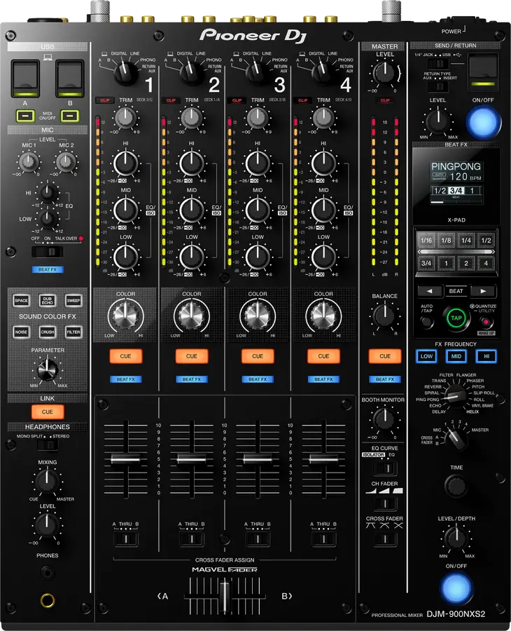 Pioneer DJ - Pioneer DJ DJM-900NXS-2 4 Kanal Profesyonel Dj Mixeri