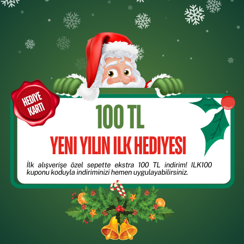  İlk alışverişe özel sepette ekstra 100 TL indirim! 