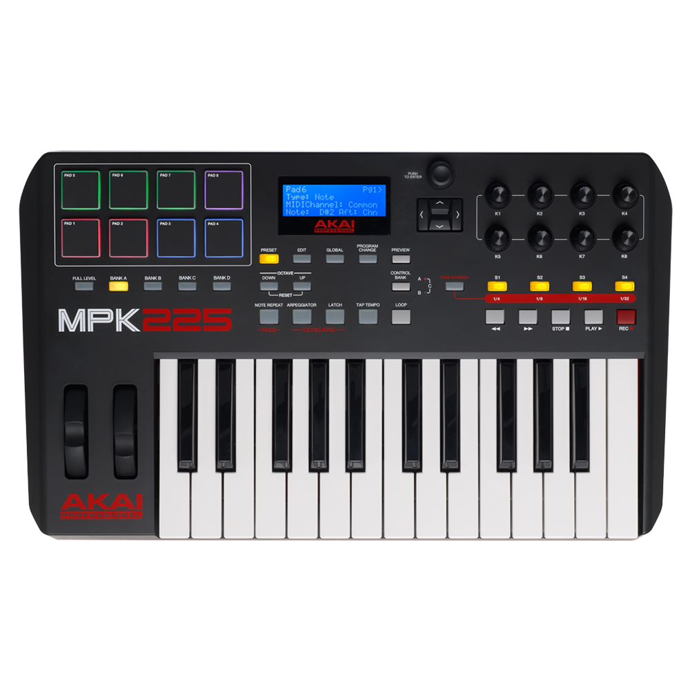 AKAI MPK225 Midi Keyboard - 1