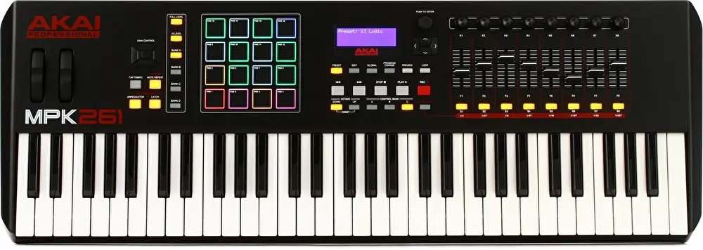 AKAI MPK261 61 Tuş MIDI Klavye - 1