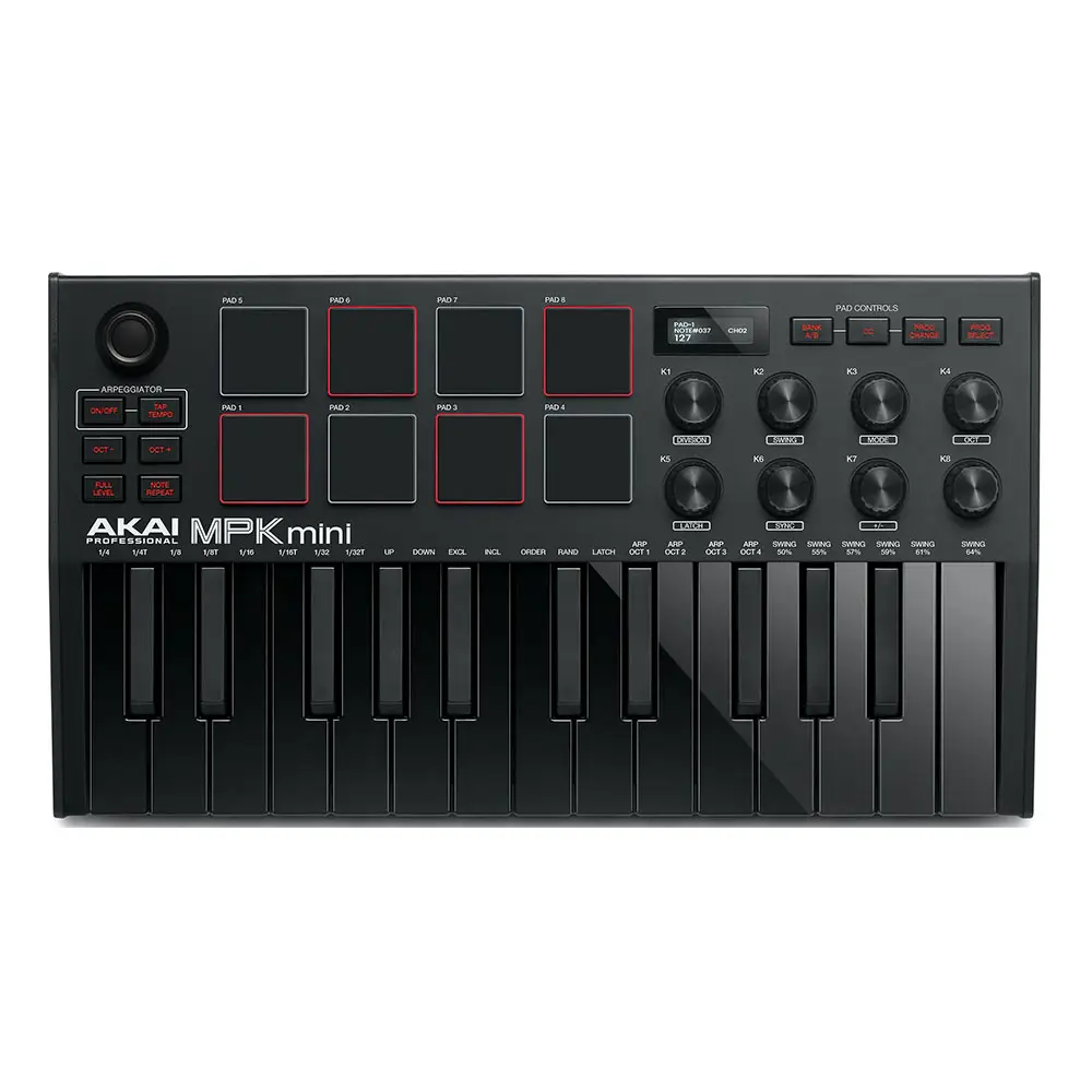 AKAI MPKMINI 3 Black Midi Klavye - 1