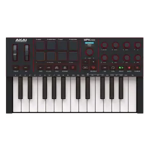 AKAI MPKMINI 4 Siyah Müzik Prodüksiyonu 25 Mini Tuş MIDI Klavye - 1