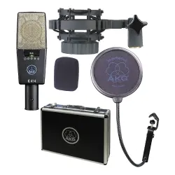 AKG C414 XLS Çoklu Kutup Desenli Büyük Diyaframlı Kondenser Mikrofon - AKG