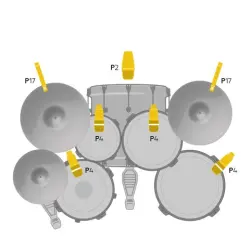 AKG Drum Set Concert 1 Profesyonel Davul Mikrofon Seti - 2