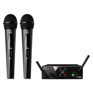 AKG WMS40 Mini Çiftli Vokal Set Kablosuz Mikrofon Sistemi - AKG
