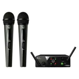 AKG WMS40 Mini Çiftli Vokal Set Kablosuz Mikrofon Sistemi - 1