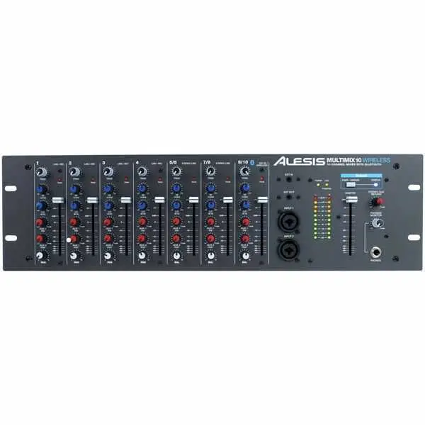 Alesis MultiMix 10 Wireless Rackmount 10-Channel Mixer with Bluetooth - 1