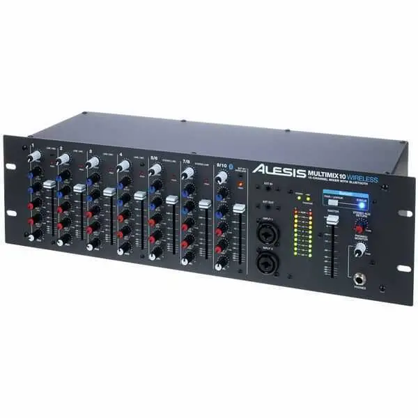 Alesis MultiMix 10 Wireless Rackmount 10-Channel Mixer with Bluetooth - 2