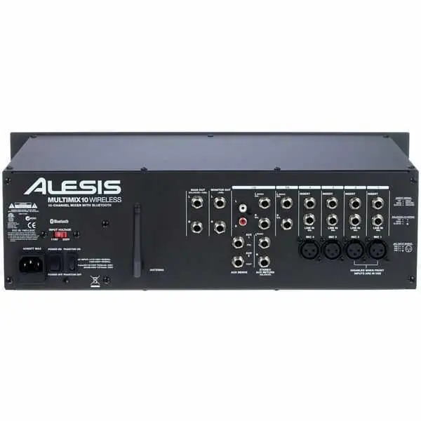 Alesis MultiMix 10 Wireless Rackmount 10-Channel Mixer with Bluetooth - 3