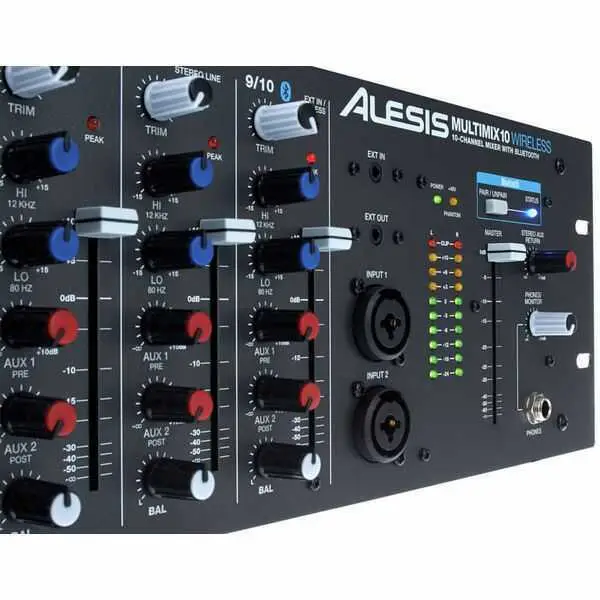 Alesis MultiMix 10 Wireless Rackmount 10-Channel Mixer with Bluetooth - 4