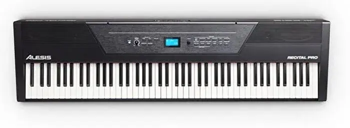 ALESIS Recital Pro Siyah 88 Tuş Hassasiyetli Taşınabilir Dijital Piyano - 1
