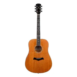 Arrow Gold Dreadnought Solid Top Akustik Gitar (Mahogany) - 1
