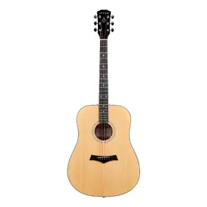 Arrow Gold Dreadnought Solid Top Akustik Gitar (Natural) - 1