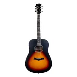 Arrow Gold Dreadnought Solid Top Akustik Gitar (Sunburst) - Arrow Guitars