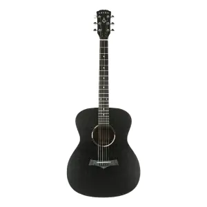 Arrow Raw Abyss Black OM Akustik Gitar - 1