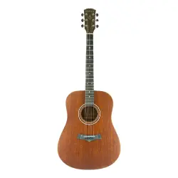 Arrow Raw Natural Mahogany Dreadnought Akustik Gitar - Arrow Guitars