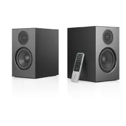 Audio Pro A28 Ultra Kompakt Stereo Multiroom Hoparlör Seti (WiFi, AirPlay 2, Chromecast, Bluetooth, HDMI ARC, Siyah) - 4