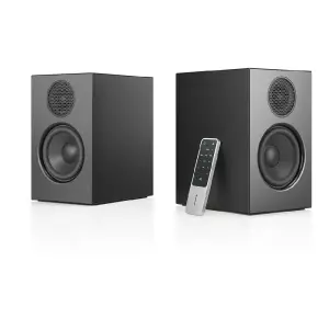 Audio Pro A28 Ultra Kompakt Stereo Multiroom Hoparlör Seti (WiFi, AirPlay 2, Chromecast, Bluetooth, HDMI ARC, Siyah) - 4