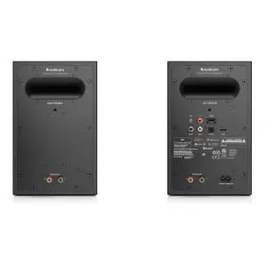 Audio Pro A28 Ultra Kompakt Stereo Multiroom Hoparlör Seti (WiFi, AirPlay 2, Chromecast, Bluetooth, HDMI ARC, Siyah) - 5