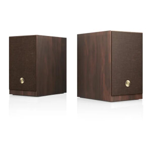 Audio Pro A28 Ultra Kompakt Stereo Multiroom Hoparlör Seti (WiFi, AirPlay 2, Chromecast, Bluetooth, HDMI ARC, Valnut) - Audio Pro