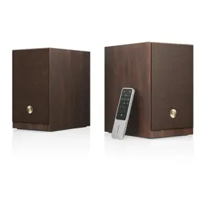 Audio Pro A28 Ultra Kompakt Stereo Multiroom Hoparlör Seti (WiFi, AirPlay 2, Chromecast, Bluetooth, HDMI ARC, Valnut) - 3