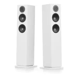 Audio Pro A48 Aktif Kule Tipi TV/Multiroom Hoparlör (320W – WiFi, AirPlay 2, Chromecast, Bluetooth, Beyaz) - 2