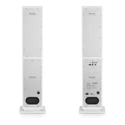 Audio Pro A48 Aktif Kule Tipi TV/Multiroom Hoparlör (320W – WiFi, AirPlay 2, Chromecast, Bluetooth, Beyaz) - 4