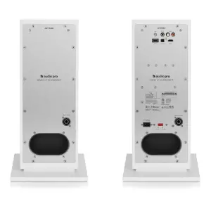 Audio Pro A48 Aktif Kule Tipi TV/Multiroom Hoparlör (320W – WiFi, AirPlay 2, Chromecast, Bluetooth, Beyaz) - 5