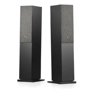 Audio Pro A48 Aktif Kule Tipi TV/Multiroom Hoparlör (320W – WiFi, AirPlay 2, Chromecast, Bluetooth, Siyah) - 1