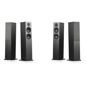 Audio Pro A48 Aktif Kule Tipi TV/Multiroom Hoparlör (320W – WiFi, AirPlay 2, Chromecast, Bluetooth, Siyah) - 3