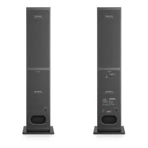 Audio Pro A48 Aktif Kule Tipi TV/Multiroom Hoparlör (320W – WiFi, AirPlay 2, Chromecast, Bluetooth, Siyah) - 4