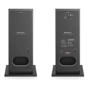 Audio Pro A48 Aktif Kule Tipi TV/Multiroom Hoparlör (320W – WiFi, AirPlay 2, Chromecast, Bluetooth, Siyah) - 5