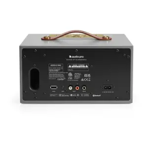Audio Pro C5 MKII Kablosuz Multiroom Hoparlör (WiFi, AirPlay 2, Chromecast, Bluetooth, Gri) - 4