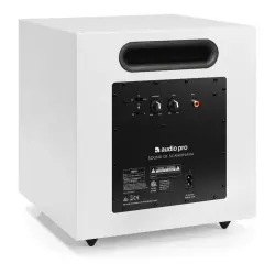 Audio Pro SW-5 Kablolu Subwoofer (8″ Woofer + Çift 9″ Pasif Radyatör, Beyaz) - 4