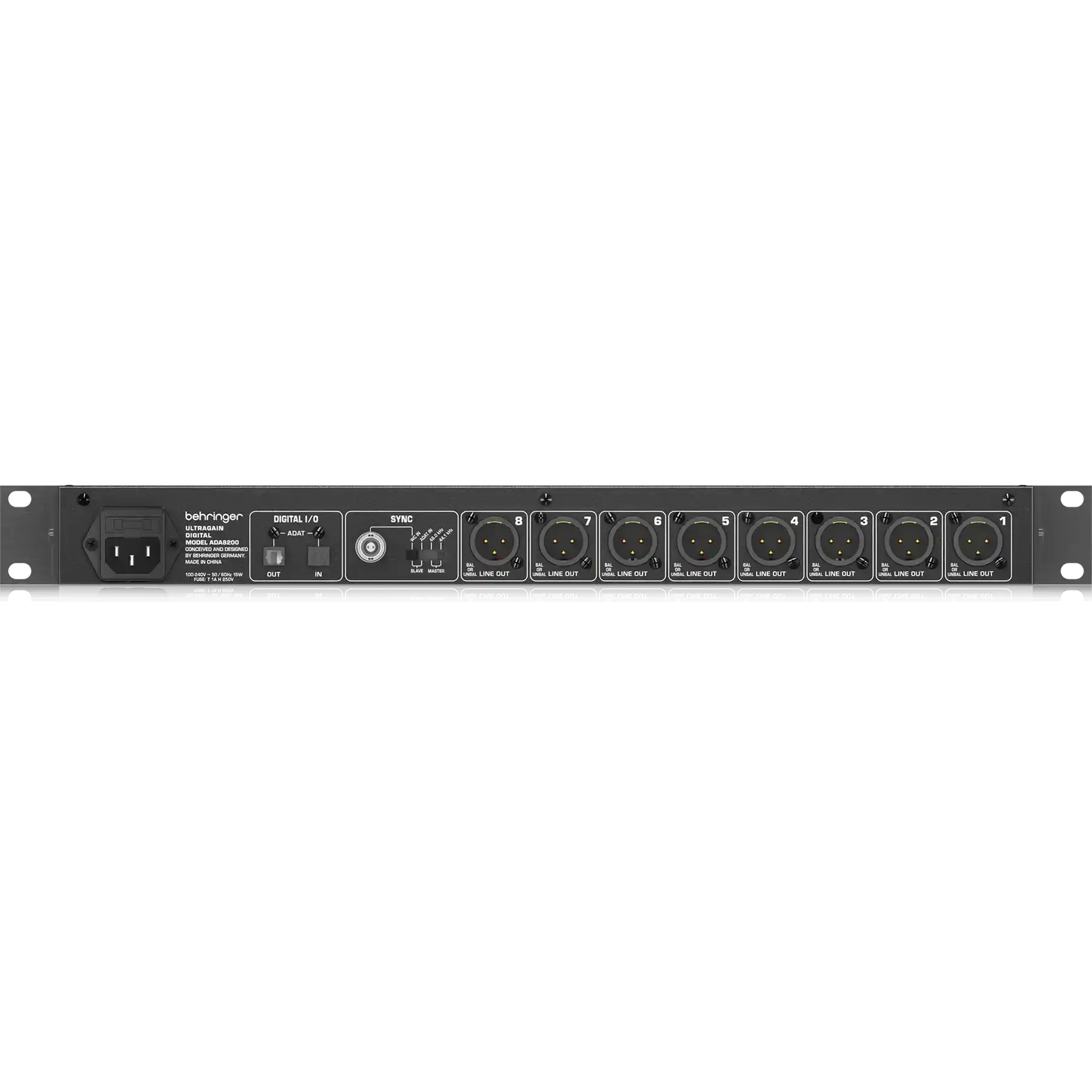 Behringer ADA8200 8-channel Microphone Preamp - 4