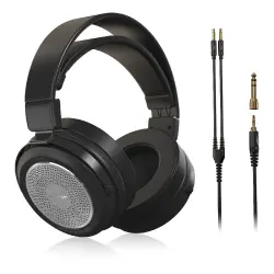 Behringer ALPHA Premium Retro Tarzı Açık Arkalı Hi-Fi Kulaklık (Siyah/Gümüş) - 2