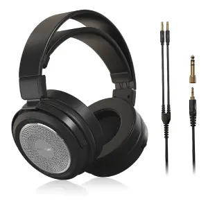 Behringer ALPHA Premium Retro Tarzı Açık Arkalı Hi-Fi Kulaklık (Siyah/Gümüş) - 2