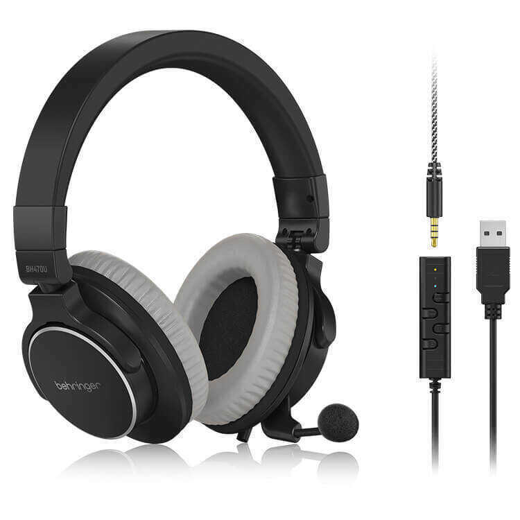 Behringer - Behringer BH470U USB Bağlantılı Mikrofonlu Stereo Kulaklık