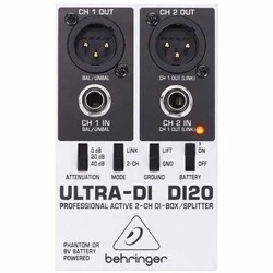 Behringer Ultra-DI DI20 2-channel Active Direct Box / Splitter ( DI-20 / DI20 ) - 1