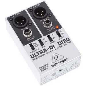 Behringer Ultra-DI DI20 2-channel Active Direct Box / Splitter ( DI-20 / DI20 ) - 2