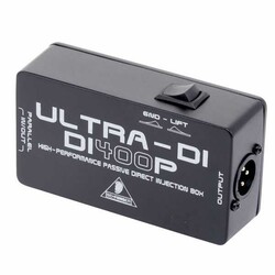 Behringer Ultra-DI DI400P 1-channel Passive Instrument Direct Box - 3
