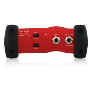 Behringer GI100 Profesyonel DI Box (Batarya/Phantom Power Destekli, Gitar Hoparlör Simülasyonlu) - 4