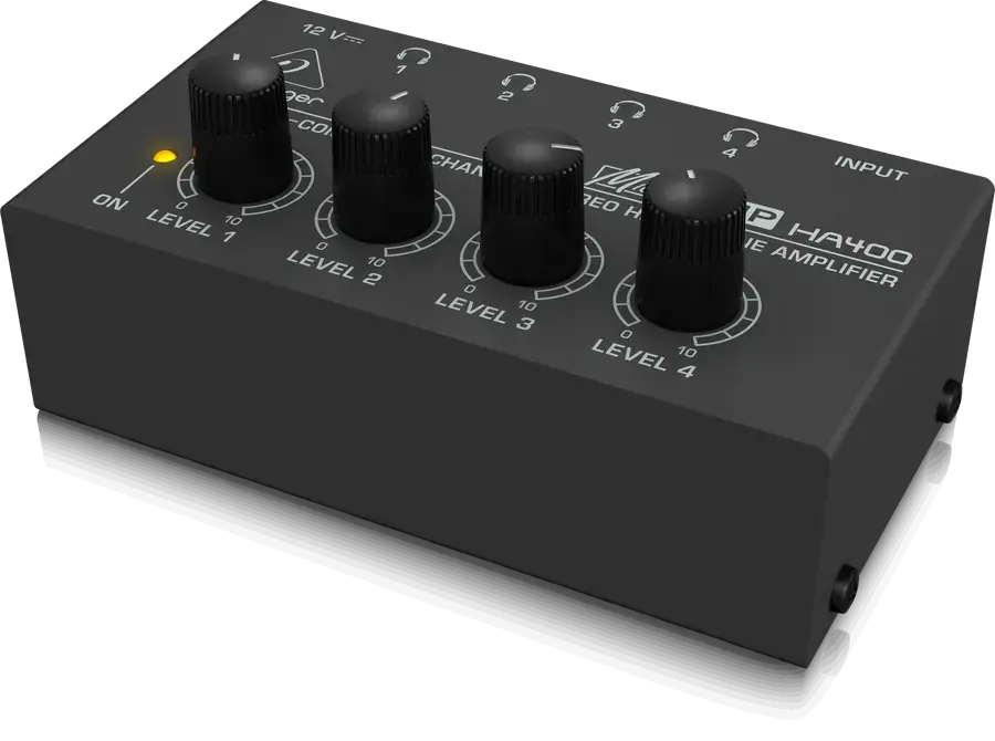 Behringer MicroAMP HA400 4-channel Headphone Amplifier - 3