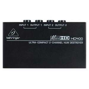 Behringer MicroHD HD400 2-channel Hum Destroyer - Behringer 