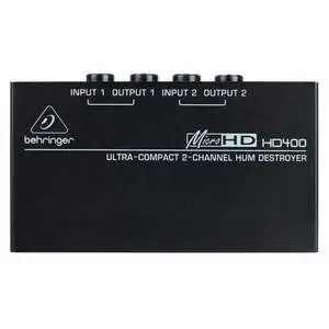 Behringer MicroHD HD400 2-channel Hum Destroyer - 1