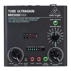 Behringer MIC500USB Tube Microphone Preamp - Behringer