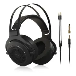 Behringer OMEGA Premium Retro Tarzı Açık Arkalı Hi-Fi Kulaklık (Siyah) - 3